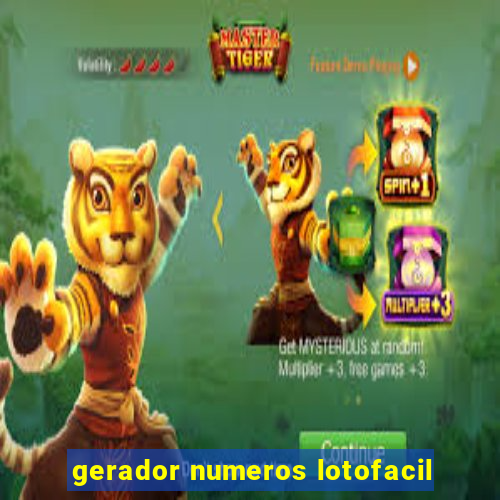 gerador numeros lotofacil