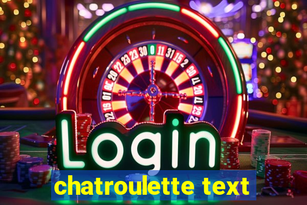 chatroulette text