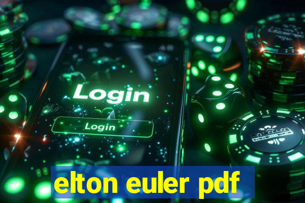 elton euler pdf