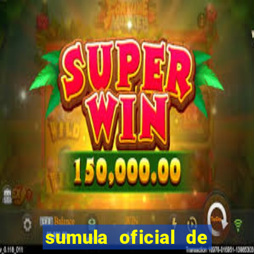 sumula oficial de futebol 7 society excel