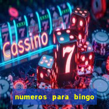 numeros para bingo de 1 a 90